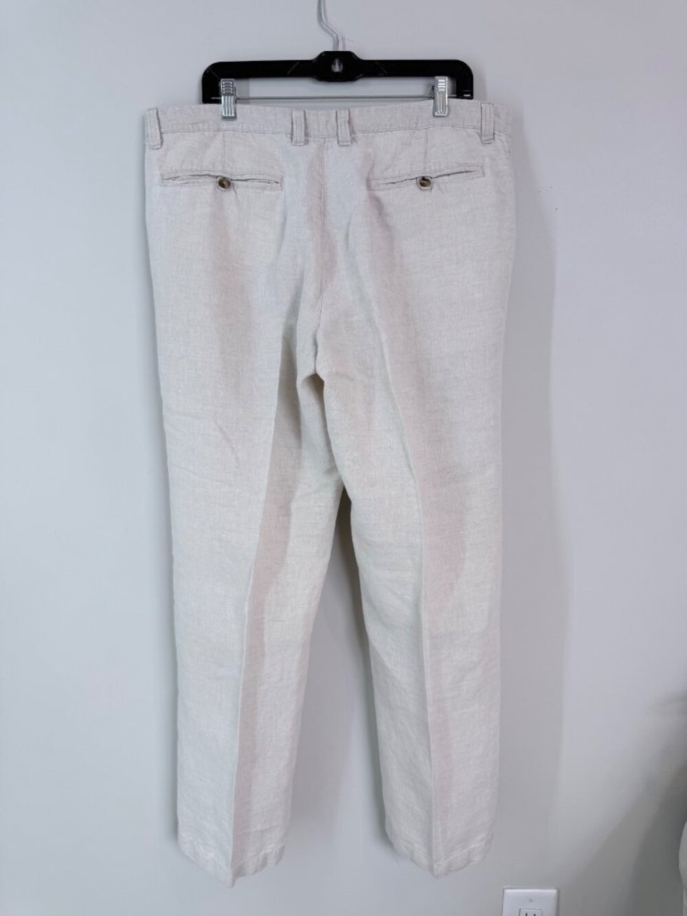 Old Navy Mens100% Linen Beige Pants Size 36x34 Lightweight Casual Wear - Picture 3 of 9